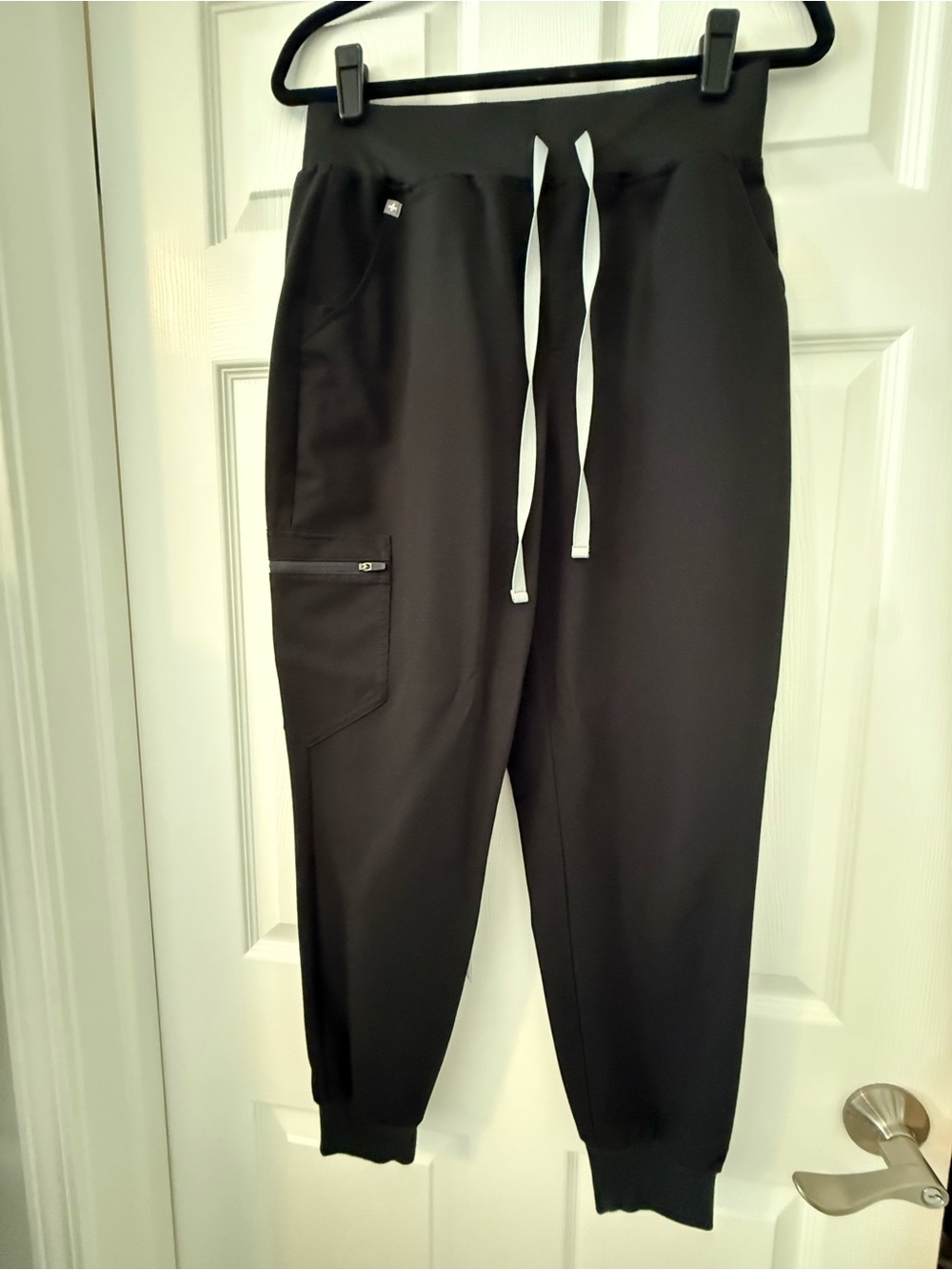 SOLD VintedFigs Scrubs Zamora High Waist Black Women's Drawstring Jogger Pan